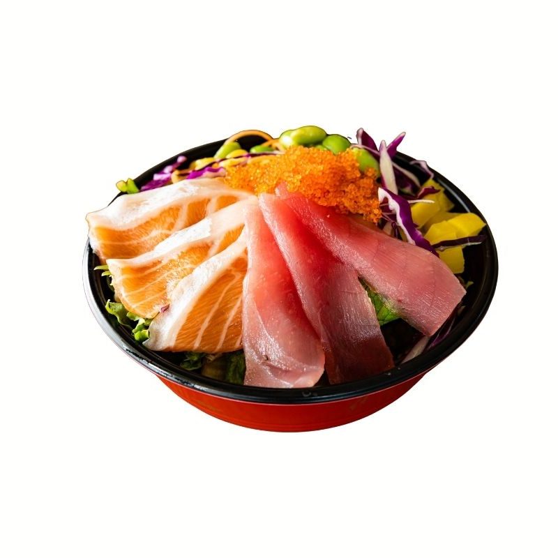 Salmon Tuna Poke Sushi