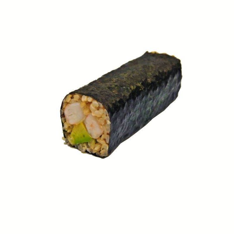 Brown Rice Cooked Prawn Handroll